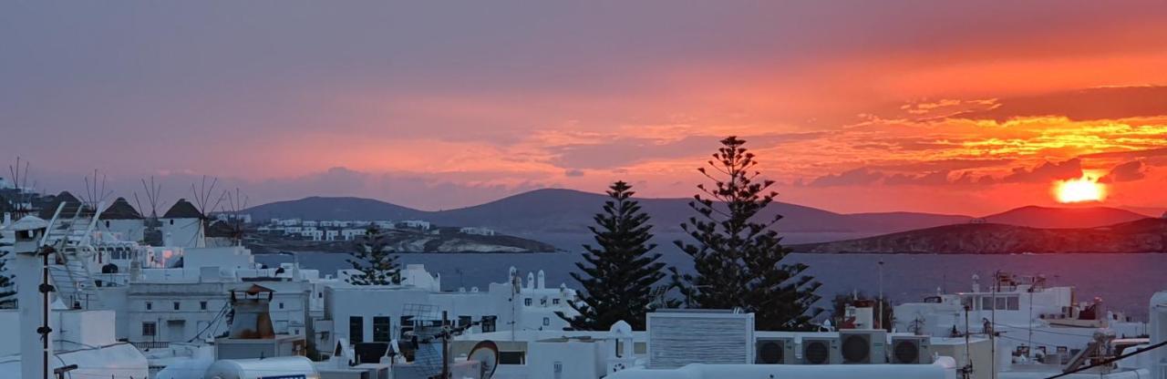 Floral Villa With Marvelous View To Mykonos Town エクステリア 写真